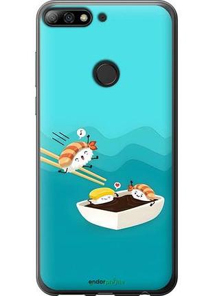 Чехол на huawei honor 7c pro суши хуавей хонор 7с про