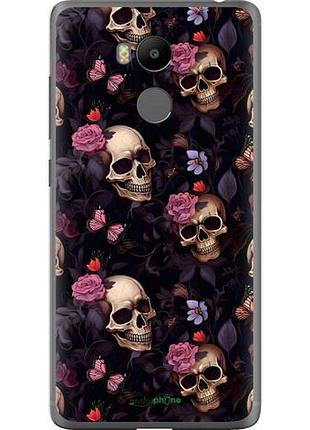 Чохол на xiaomi redmi 4 prime черепа та троянди