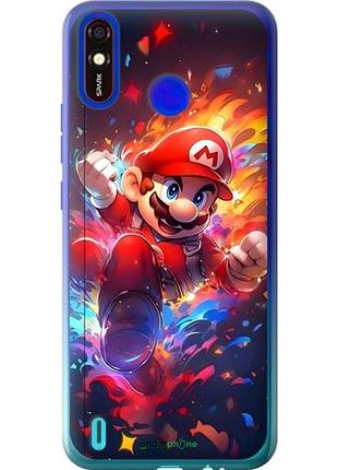 Чехол на tecno spark 4 lite супер марио