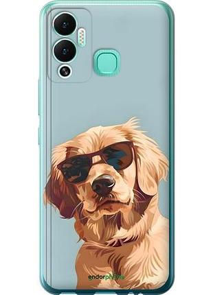 Чехол на infinix hot 12 play пес в очках инфикс хот 12 плей