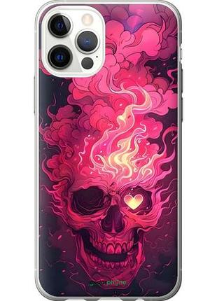 Чехол на iphone 12 череп арт