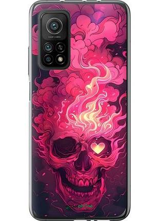 Чехол на xiaomi mi 10t череп арт сяоми ми 10т