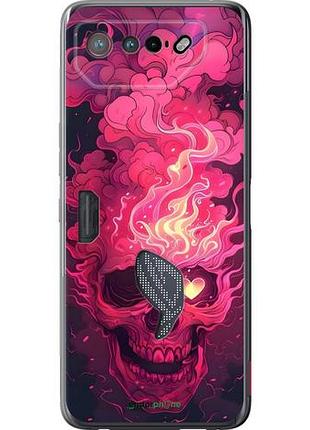 Чехол на asus rog phone 7 череп арт