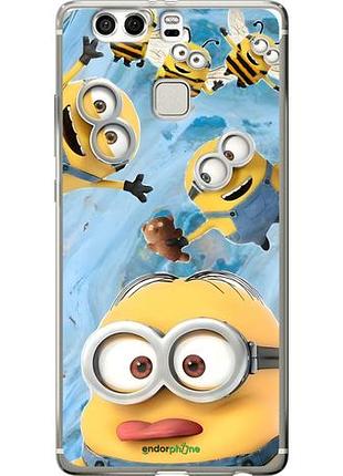 Чехол на huawei p9 plus миньоны хуавей п9 плюс