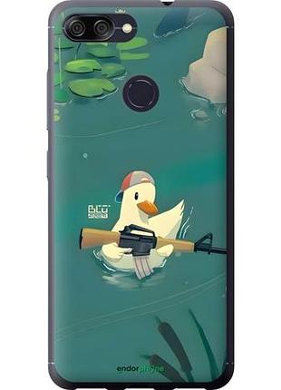 Чехол на asus zenfone max plus m1 zb570tl уточка с автоматом асус зенфон макс плюс м1 зетб570тл