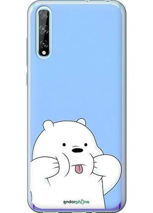 Чехол на huawei p smart s милый мишка хуавей п смарт с