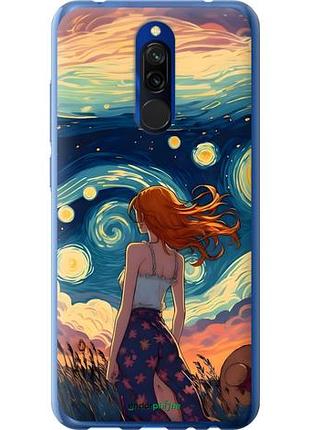 Чохол на xiaomi redmi 8 дівчина арт
