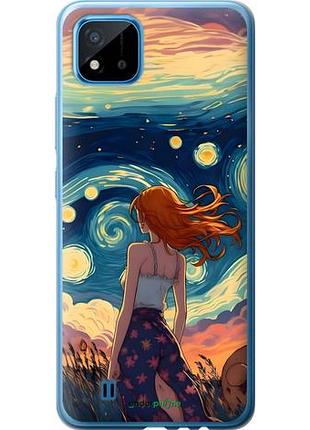 Чехол на realme c11 2021 девушка арт риалми с11 2021