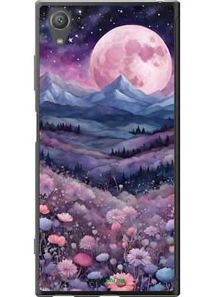 Чехол на sony xperia xa1 plus g3412 ночь луна арт сони эксперия ха1 плюс г3412