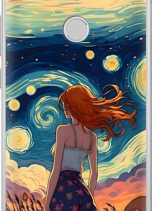 Чехол на xiaomi redmi note 5a prime девушка арт сяоми редми ноут 5а прайм
