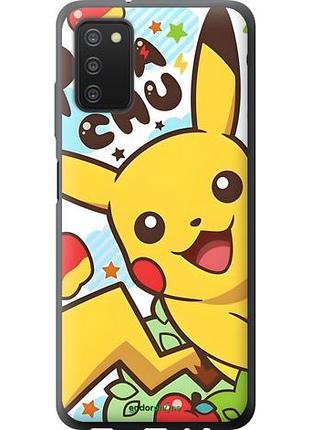 Чехол на samsung galaxy a03s a037f пикачу 2 самсунг а03с а037ф2