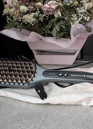 Щетка-выпрямитель remington cb7480 silver keratin protect