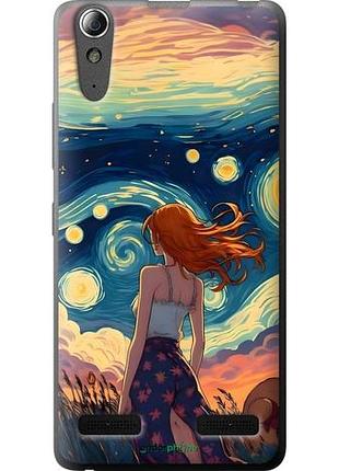 Чехол на lenovo a6000 девушка арт леново а6000