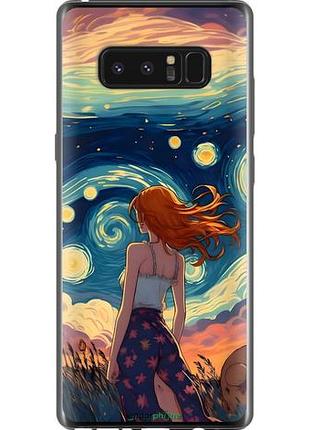 Чохол на samsung galaxy note 8 дівчина арт