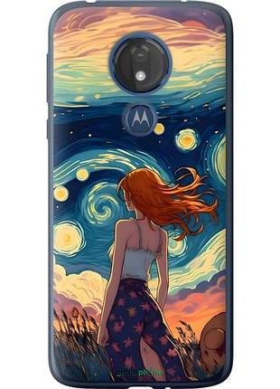 Чехол на motorola moto g7 power девушка арт моторола мото г7 повер