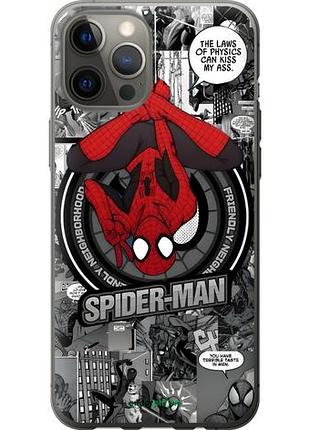 Чехол на iphone 12 pro max человек паук, spiderman айфон 12 про макс