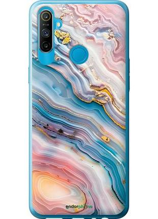 Чохол на realme c3 мармур красивий