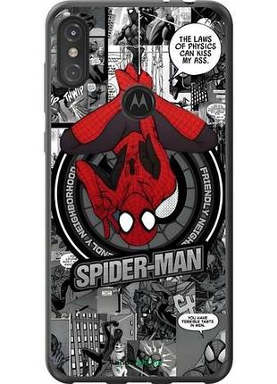 Чехол на motorola one power человек паук, spiderman моторола ван повер