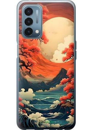 Чехол на oneplus nord n200 природа японии 1+ норд н200