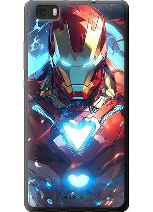 Чехол на huawei ascend p8 lite железный человек хуавей асценд п8 лайт