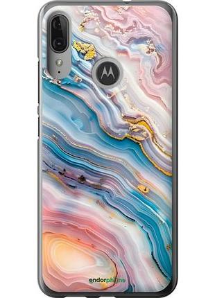 Чехол на motorola moto e6 plus мрамор красивый моторола мото е6 плюс