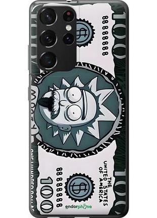 Чехол на samsung galaxy s21 ultra (5g) рик 100 самсунг с21 ультра (5г)