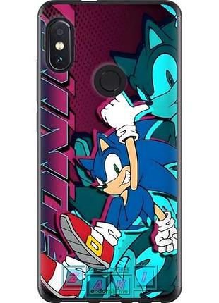 Чехол на xiaomi redmi note 5 pro соник sonic сяоми редми ноут 5 про