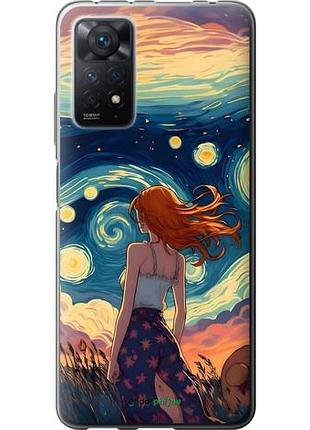 Чехол на xiaomi redmi note 11 pro девушка арт сяоми редми ноут 11 про
