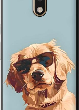 Чехол на motorola moto g4 plus пес в очках моторола мото г4 плюс