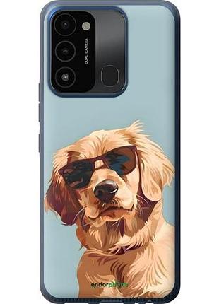 Чехол на tecno spark 8c kg5k пес в очках текно спарк 8с кг5k
