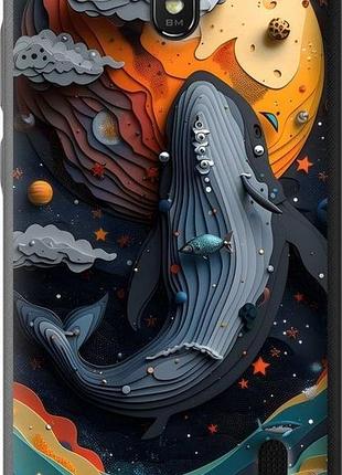 Чехол на huawei ascend y625 кит в космосе хуавей асценд у625