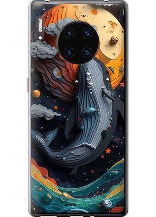 Чехол на huawei mate 30 pro кит в космосе