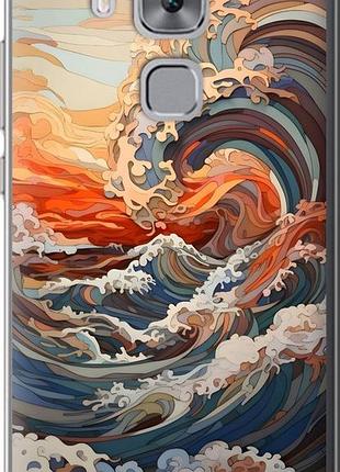 Чохол на huawei nova plus арт хвилі