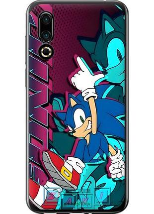 Чехол на meizu 16s соник sonic мейзу 16с