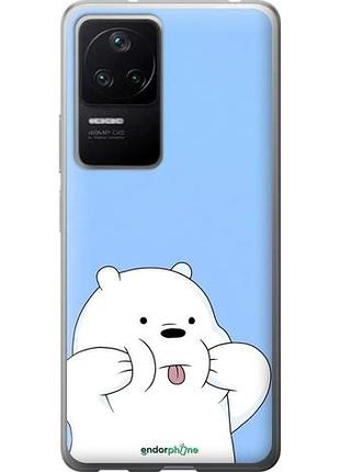 Чехол на xiaomi redmi k40s милый мишка сяоми редми к40с