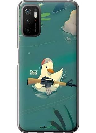 Чехол на xiaomi poco m3 pro уточка с автоматом сяоми поко м3 про