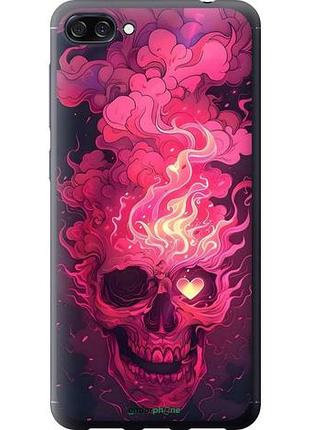 Чехол на asus zenfone 4 max zc520kl череп арт
