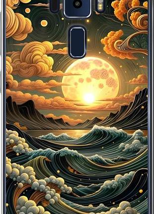 Чехол на asus zenfone 3 ze520kl арт волны