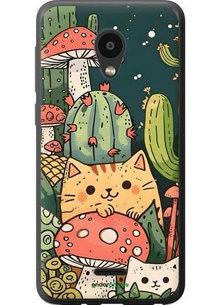 Чохол на meizu c9 коти гриби