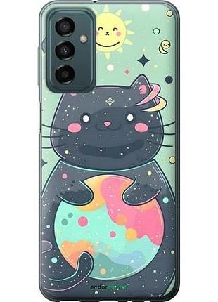 Чехол на samsung galaxy m13 m135 милый котик самсунг м13 м135