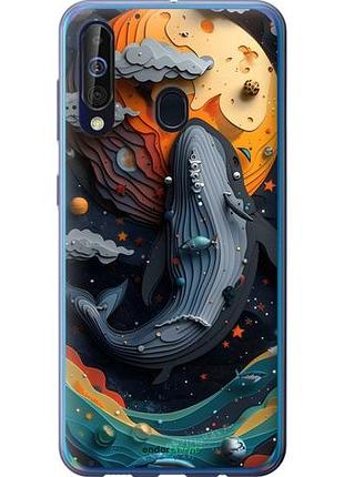 Чехол на samsung galaxy a60 2019 a606f кит в космосе самсунг а60 2019 а606ф