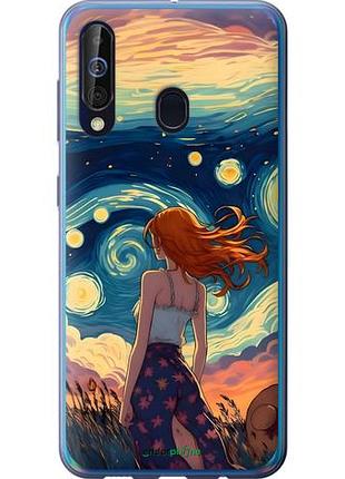 Чехол на samsung galaxy a60 2019 a606f девушка арт самсунг а60 2019 а606ф
