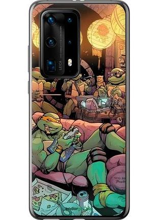 Чехол на huawei p40 pro plus черепашки нинзя хуавей п40 про плюс