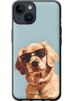 Чехол на iphone 14 пес в очках айфон 14