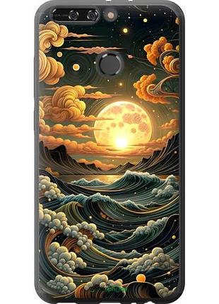 Чехол на huawei honor v9 / honor 8 pro арт волны