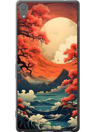 Чехол на sony xperia xa ultra dual f3212 природа японии сони эксперия ха ультра дуал ф3212