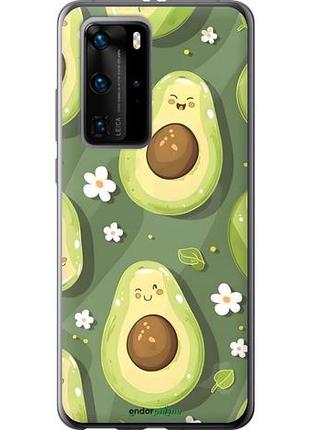 Чехол на huawei p40 pro авокадо хуавей п40 про