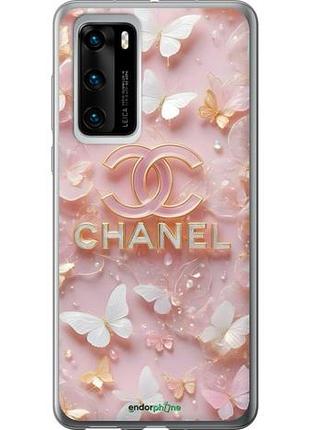 Чехол на huawei p40 шанель