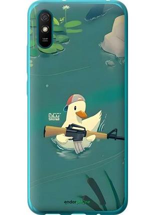 Чехол на xiaomi redmi 9a уточка с автоматом сяоми редми 9а