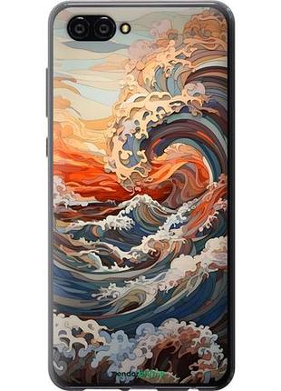 Чехол на huawei nova 2s арт волны